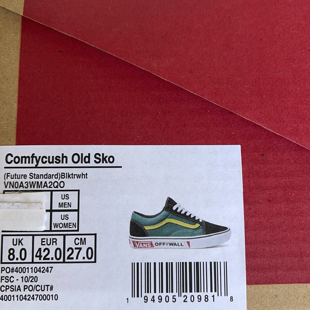 Vans Comfycush Old Skool Ftr Strd/Black/Trwht Men’ - Picture 16 of 16